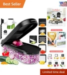 6-IN-1 Vegetable Slicer & Chopper With Container Perfect Kitchen Gift. Fixed Price $40.49.