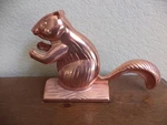 Vintage Anodised Copper Color Metal Squirrel Nutcracker. Fixed Price $10.00.