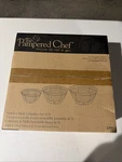 The Pampered Chef Stainless Steel Mesh Colander Set Of 3, Model 2797. Fixed Price $35.00.