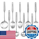 18/10 Stainless Steel 9-PIECE Kitchen Cooking Utensil Set Spatula Spoon Ladle. Fixed Price $72.97.