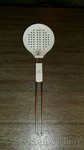 Williams Sonoma Open Kitchen Skimmer White Plastic Stainless Steel Handle Spoon. Fixed Price $11.99.