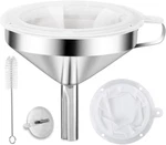Stainless Steel Food Funnel W/strainer & 200MESH Filter Transferring Canning Oil. Fixed Price $16.14.