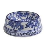 Aimusego Hand-painted Ceramic Dog Bowl, Pet Pretty Blue & White Food. Fixed Price $36.21.