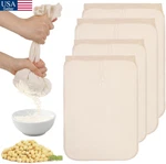 20 Organic Cotton Nut Milk Bag Reusable Food Strainer Brew Coffee Cheese Cloth. Fixed Price $12.49.