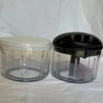 Kuhn Rikon Pull Manual Food Chopper Set White Black Plastic 2-PIECE. Fixed Price $12.60.