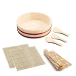 Japanbargain 1576, Sushi Making Kit Rice Mixing Bowl Tub Japanese Hangiri. Fixed Price $41.33.