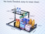 Meratia 2 Pack Under Sink Organizer Tier Pull Out Cabinet Black. Fixed Price $25.99.