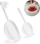 Luckyiren Kefir Strainer Set, 2-SIZE Plastic Non-metal Sieve With Fine Mesh For. Fixed Price $13.40.