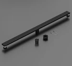 Neodrain 72-INCH Black Linear Shower With Removable Quadrato Pattern Grate. Fixed Price $175.00.