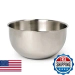 Rsvp International Endurance Stainless Steel Mixing Bowls 8 Quart. Fixed Price $76.48.