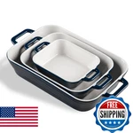 Sweejar Relief Casserole Dishes For Oven, Ceramic 9X13 Baking Pans Set Cooki. Fixed Price $97.18.