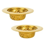 Snailhouse Bathroom Sink Strainers, Pack 2.17 Inches Stainless Steel Gold. Fixed Price $14.52.