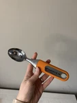 Kitchenaid Tangerine Orange Silver Dishwasher Safe Ice Cream Scoop. Fixed Price $12.50.