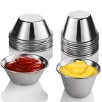 Nechtik (24 Pack, Sizes) Small Sauce Cups, Stainless Steel Ramekin Dipping. Fixed Price $18.99.
