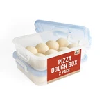 Chef Pomodoro Large Pizza Dough Proofing Box 2 Trays & Lids 17.3X13.4". Fixed Price $74.93.