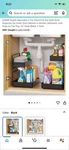 Everie Pull Out Slide Shelf Organizer Under Sink 2 Sets, Black. Fixed Price $22.99.