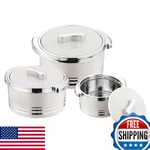 Pinnacle Insulated Casserole Dish With Lid Pc Set 3.7/2.6/1.5 Qt. Hot Pot Food. Fixed Price $86.76.