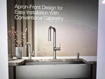 Kohler K-3945-NA Stainless Steel Two Basin Farmhouse Kitchen Sink W/ Rack. Fixed Price $562.50.