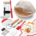 Sourdough Starter Kit, Banneton Bread Proofing Basket, 24OZ Jar, Recipe Book. Fixed Price $55.80.