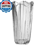 Bormioli Rocco Corolla Flower Vase, Round Design, Vertical Cuts, Gift Boxed. Fixed Price $41.94.