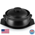 Sanbege Large 54 Oz Korean Ceramic Hot Pot Bowl W/ Lid & Trivet - Sizzling. Fixed Price $53.43.