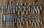 Rare Pfaltzgraff Naturewood 46 Pc Dinner Flatware Set Read Description Euc. Fixed Price $95.00.