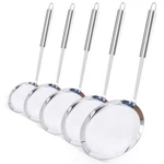 Newness Fine Mesh Strainer Set Of 5 With Handle, 304 Pack, Silver. Fixed Price $37.05.