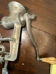 Vtg. Great Britain +enterprise Food Choppers W/ Attachments Lot Of 2 Good Cond. Fixed Price $80.00.