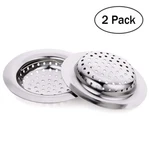 Homeideas 2 Pcs Kitchen Sink Strainer Stainless Steel Large Wide Rim 4.33". Fixed Price $8.99.