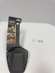 New Joseph Scoop Colander Strainer Slotted Spoon, Large, Black. Fixed Price $10.69.
