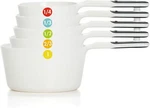 Oxo Good Grips 6 Piece White Measuring Cups Set - Plastic Dishwasher Safe. Fixed Price $13.43.