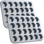 Set Mini Muffin Pans Carbon Steel Nonstick Bakeware Oven 24-CUP Cake Tool. Fixed Price $40.32.