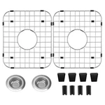 4 Pack Sink Protectors For Kitchen With Center Drain Hole, 13.7"X11.6" S.... Fixed Price $49.97.
