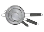 Tramontina, (set Of 3) Stainless Steel Mesh Strainer W Silicone Grip. Fixed Price $48.00.