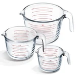Eatex Glass Measuring Set Of 3 - Liquid Cups, .... Fixed Price $37.48.