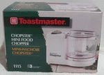 Toastmaster Chopster Mini Food Chopper Model #1115 (new!). Fixed Price $24.99.
