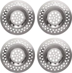 Bathtub Metal Basket Stainless Steel Drain Strainer - Pack Of 4 Kitchen Sink. Fixed Price $14.99.