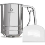Flour , 3 Cup Stainless Steel Great Double-layer Baking Sifters For All. Fixed Price $26.04.