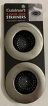 Cuisinart 2-PACK Sink Strainers Stainless Steel Traps Food Debris Chrome Nip. Fixed Price $25.99.