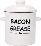 Ceramic Bacon Grease Container With Strainer - 600ML / 20OZ Farmhouse. Fixed Price $37.97.