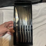 Paderno Set Of 6 Serrated Steak Knives Stainless Steel Kitchen Utensils. Fixed Price $25.00.