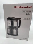 Kitchenaid KFC3516CU 3.5 Cup Mini Food Processor, Contour Silver. Fixed Price $35.00.