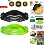 Silicone Clip Strainer For Pots Pans Draining Pasta Grease Kitchen Colander. Fixed Price $34.10.