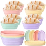 Honeydak 8 Pcs Silicone Bread Proofing Baskets Oval Banneton 10 Inch Coll. Fixed Price $69.15.