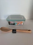 Oxo Good Grips Glass Container & Wooden Spoon Set Brand New Sealed. Fixed Price $24.99.