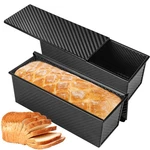 Spmarkt 2-PACK Black 13INCH Pullman Loaf Pan With Lid, Premium Non-stick Coating. Fixed Price $83.93.
