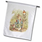 3DROSE 1101641 Peterrabbit Inthe Vintage Art Garden Flag, 12 By 18-INCH. Fixed Price $9.99.