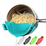 Silicone Universal Clip Pasta Strainer Snap Drainer Colander Kitchen. Fixed Price $24.10.