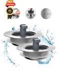 Hibbent Upgraded 2 Pack 3 1 Kitchen Sink Drain Strainer And Silver, White. Fixed Price $18.98.