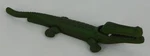 Vintage Cast Iron Alligator Nutcracker 8" Hinged Green Patina Crocodile. Fixed Price $14.50.